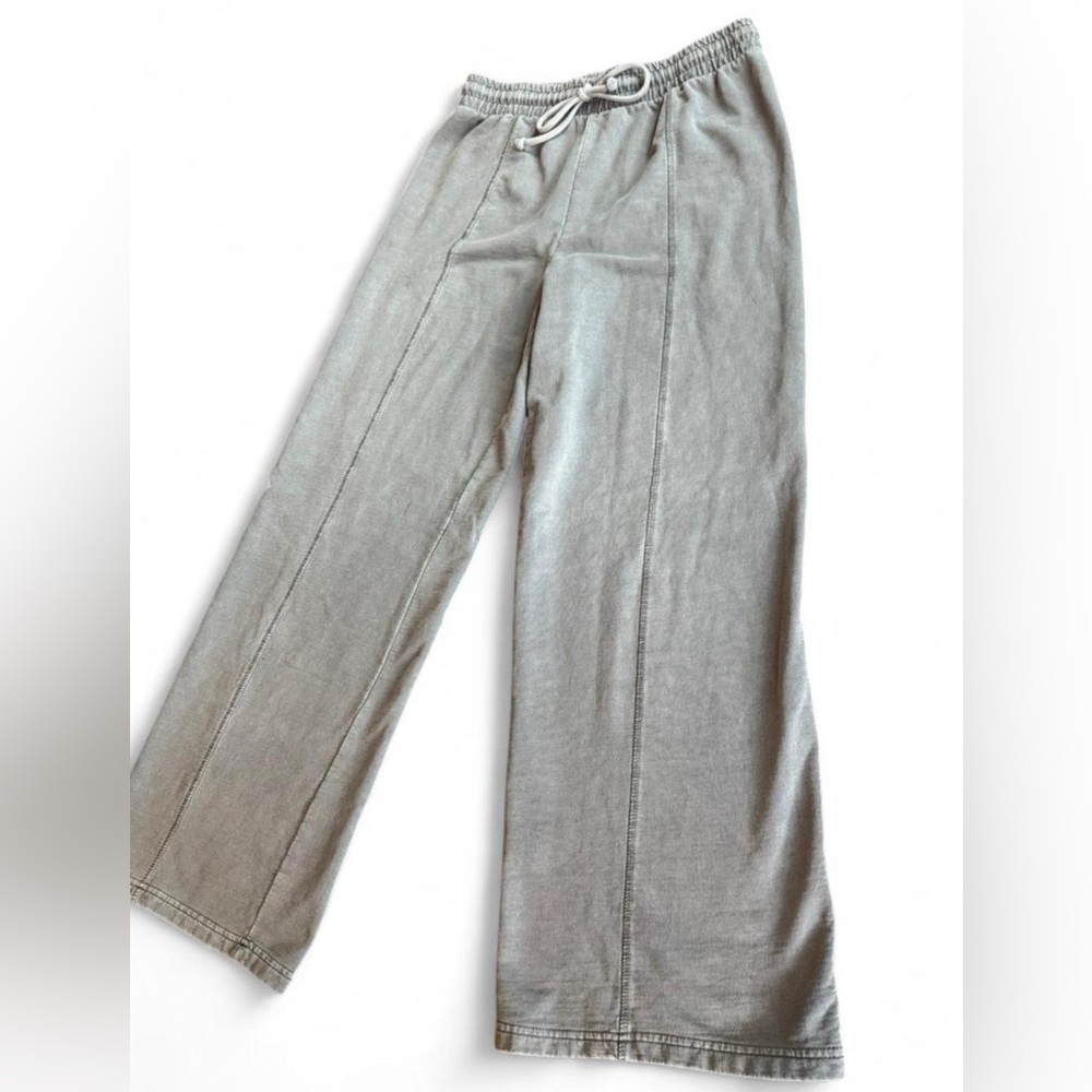 Gray Wide Leg Lounge Women's Pants
